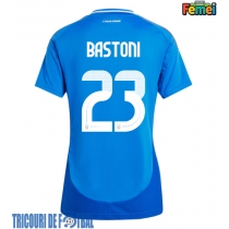 Echipament fotbal Italia Alessandro Bastoni #23 Tricou Acasa European 2024 pentru femei maneca scurta