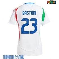 Echipament fotbal Italia Alessandro Bastoni #23 Tricou Deplasare European 2024 pentru femei maneca scurta