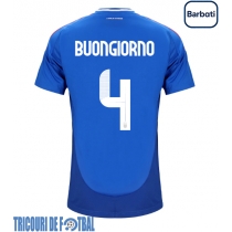 Echipament fotbal Italia Alessandro Buongiorno #4 Tricou Acasa European 2024 maneca scurta