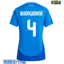 Echipament fotbal Italia Alessandro Buongiorno #4 Tricou Acasa European 2024 pentru femei maneca scurta