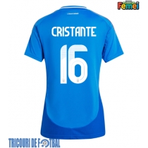 Echipament fotbal Italia Bryan Cristante #16 Tricou Acasa European 2024 pentru femei maneca scurta