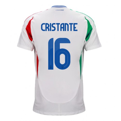 Echipament fotbal Italia Bryan Cristante #16 Tricou Deplasare European 2024 maneca scurta Echipament fotbal Italia Bryan Cristante #16 Tricou Deplasare European 2024 maneca scurta