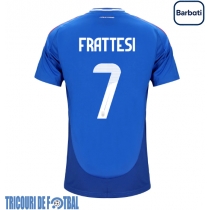 Echipament fotbal Italia Davide Frattesi #7 Tricou Acasa European 2024 maneca scurta