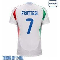 Echipament fotbal Italia Davide Frattesi #7 Tricou Deplasare European 2024 maneca scurta