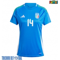 Echipament fotbal Italia Federico Chiesa #14 Tricou Acasa European 2024 pentru femei maneca scurta