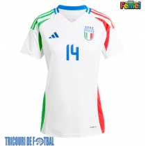 Echipament fotbal Italia Federico Chiesa #14 Tricou Deplasare European 2024 pentru femei maneca scurta