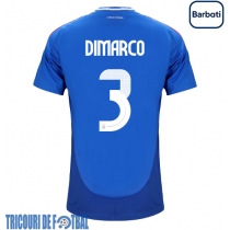 Echipament fotbal Italia Federico Dimarco #3 Tricou Acasa European 2024 maneca scurta