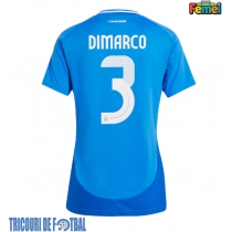Echipament fotbal Italia Federico Dimarco #3 Tricou Acasa European 2024 pentru femei maneca scurta