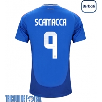 Echipament fotbal Italia Gianluca Scamacca #9 Tricou Acasa European 2024 maneca scurta