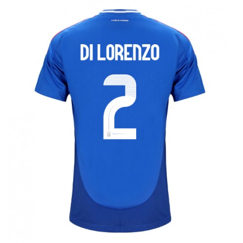 Echipament fotbal Italia Giovanni Di Lorenzo #2 Tricou Acasa European 2024 maneca scurta Echipament fotbal Italia Giovanni Di Lorenzo #2 Tricou Acasa European 2024 maneca scurta