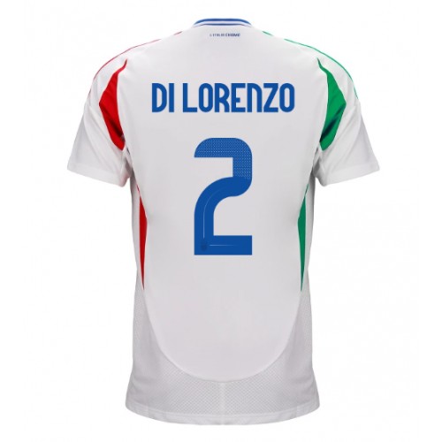 Echipament fotbal Italia Giovanni Di Lorenzo #2 Tricou Deplasare European 2024 maneca scurta Echipament fotbal Italia Giovanni Di Lorenzo #2 Tricou Deplasare European 2024 maneca scurta