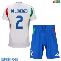 Echipament fotbal Italia Giovanni Di Lorenzo #2 Tricou Deplasare European 2024 pentru copii maneca scurta (+ Pantaloni scurti)