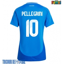 Echipament fotbal Italia Lorenzo Pellegrini #10 Tricou Acasa European 2024 pentru femei maneca scurta