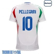 Echipament fotbal Italia Lorenzo Pellegrini #10 Tricou Deplasare European 2024 maneca scurta
