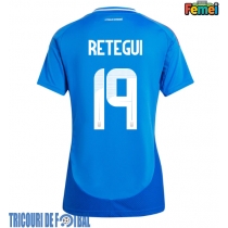 Echipament fotbal Italia Mateo Retegui #19 Tricou Acasa European 2024 pentru femei maneca scurta