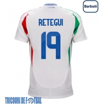 Echipament fotbal Italia Mateo Retegui #19 Tricou Deplasare European 2024 maneca scurta