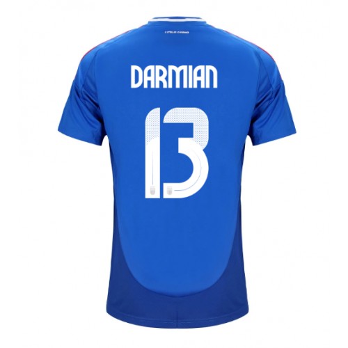 Echipament fotbal Italia Matteo Darmian #13 Tricou Acasa European 2024 maneca scurta Echipament fotbal Italia Matteo Darmian #13 Tricou Acasa European 2024 maneca scurta