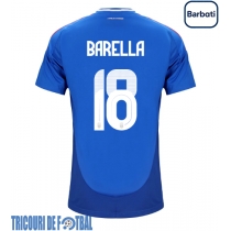 Echipament fotbal Italia Nicolo Barella #18 Tricou Acasa European 2024 maneca scurta