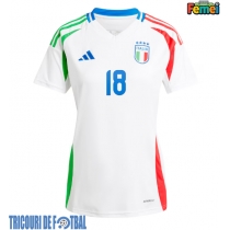 Echipament fotbal Italia Nicolo Barella #18 Tricou Deplasare European 2024 pentru femei maneca scurta