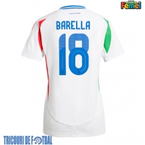 Echipament fotbal Italia Nicolo Barella #18 Tricou Deplasare European 2024 pentru femei maneca scurta