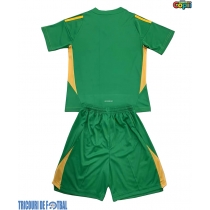Echipament fotbal Italia Portar Tricou Deplasare European 2024 pentru copii maneca scurta (+ Pantaloni scurti)