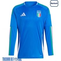Echipament fotbal Italia Tricou Acasa European 2024 maneca lunga