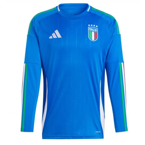 Echipament fotbal Italia Tricou Acasa European 2024 maneca lunga Echipament fotbal Italia Tricou Acasa European 2024 maneca lunga