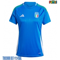 Echipament fotbal Italia Tricou Acasa European 2024 pentru femei maneca scurta