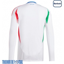Echipament fotbal Italia Tricou Deplasare European 2024 maneca lunga