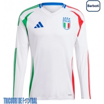 Echipament fotbal Italia Tricou Deplasare European 2024 maneca lunga