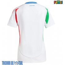 Echipament fotbal Italia Tricou Deplasare European 2024 pentru femei maneca scurta