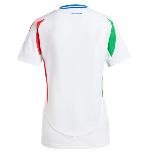 Echipament fotbal Italia Tricou Deplasare European 2024 pentru femei maneca scurta Echipament fotbal Italia Tricou Deplasare European 2024 pentru femei maneca scurta