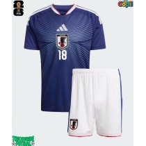 Echipament fotbal Japonia Ayase Ueda #18 Tricou Acasa Mondial 2026 pentru copii maneca scurta (+ Pantaloni scurti)