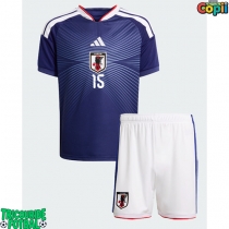 Echipament fotbal Japonia Daichi Kamada #15 Tricou Acasa Mondial 2026 pentru copii maneca scurta (+ Pantaloni scurti)