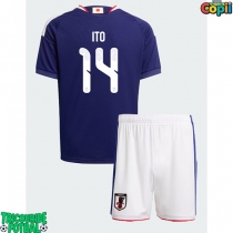 Echipament fotbal Japonia Junya Ito #14 Tricou Acasa Mondial 2026 pentru copii maneca scurta (+ Pantaloni scurti)
