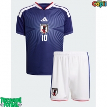 Echipament fotbal Japonia Ritsu Doan #10 Tricou Acasa Mondial 2026 pentru copii maneca scurta (+ Pantaloni scurti)