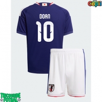 Echipament fotbal Japonia Ritsu Doan #10 Tricou Acasa Mondial 2026 pentru copii maneca scurta (+ Pantaloni scurti)