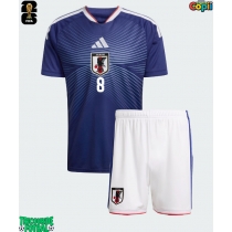Echipament fotbal Japonia Takefusa Kubo #8 Tricou Acasa Mondial 2026 pentru copii maneca scurta (+ Pantaloni scurti)