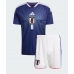 Echipament fotbal Japonia Takefusa Kubo #8 Tricou Acasa Mondial 2026 pentru copii maneca scurta (+ Pantaloni scurti)