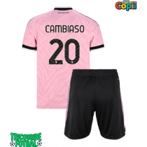 Echipament fotbal Juventus Andrea Cambiaso #20 Tricou Deplasare 2026-27 pentru copii maneca scurta (+ Pantaloni scurti)