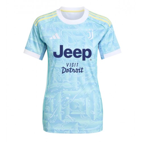 Echipament fotbal Juventus Andrea Cambiaso #27 Tricou Deplasare 2025-26 pentru femei maneca scurta Echipament fotbal Juventus Andrea Cambiaso #27 Tricou Deplasare 2025-26 pentru femei maneca scurta