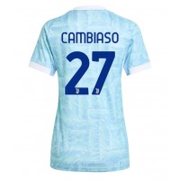 Echipament fotbal Juventus Andrea Cambiaso #27 Tricou Deplasare 2025-26 pentru femei maneca scurta
