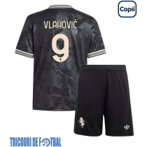 Echipament fotbal Juventus Dusan Vlahovic #9 Tricou Treilea 2025-26 pentru copii maneca scurta (+ Pantaloni scurti)