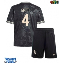 Echipament fotbal Juventus Federico Gatti #4 Tricou Treilea 2025-26 pentru copii maneca scurta (+ Pantaloni scurti)