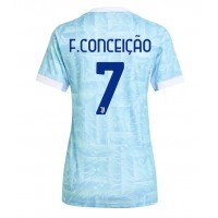 Echipament fotbal Juventus Francisco Conceicao #7 Tricou Deplasare 2025-26 pentru femei maneca scurta