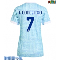 Echipament fotbal Juventus Francisco Conceicao #7 Tricou Deplasare 2025-26 pentru femei maneca scurta