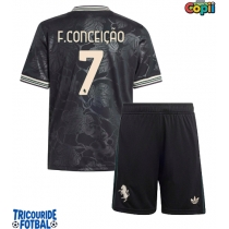 Echipament fotbal Juventus Francisco Conceicao #7 Tricou Treilea 2025-26 pentru copii maneca scurta (+ Pantaloni scurti)