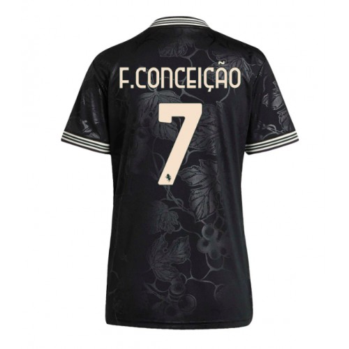 Echipament fotbal Juventus Francisco Conceicao #7 Tricou Treilea 2025-26 pentru femei maneca scurta Echipament fotbal Juventus Francisco Conceicao #7 Tricou Treilea 2025-26 pentru femei maneca scurta