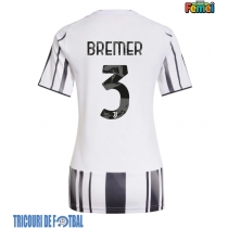 Echipament fotbal Juventus Gleison Bremer #3 Tricou Acasa 2025-26 pentru femei maneca scurta
