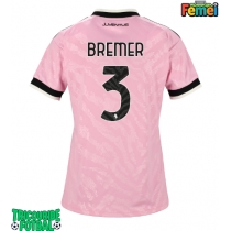 Echipament fotbal Juventus Gleison Bremer #3 Tricou Deplasare 2026-27 pentru femei maneca scurta